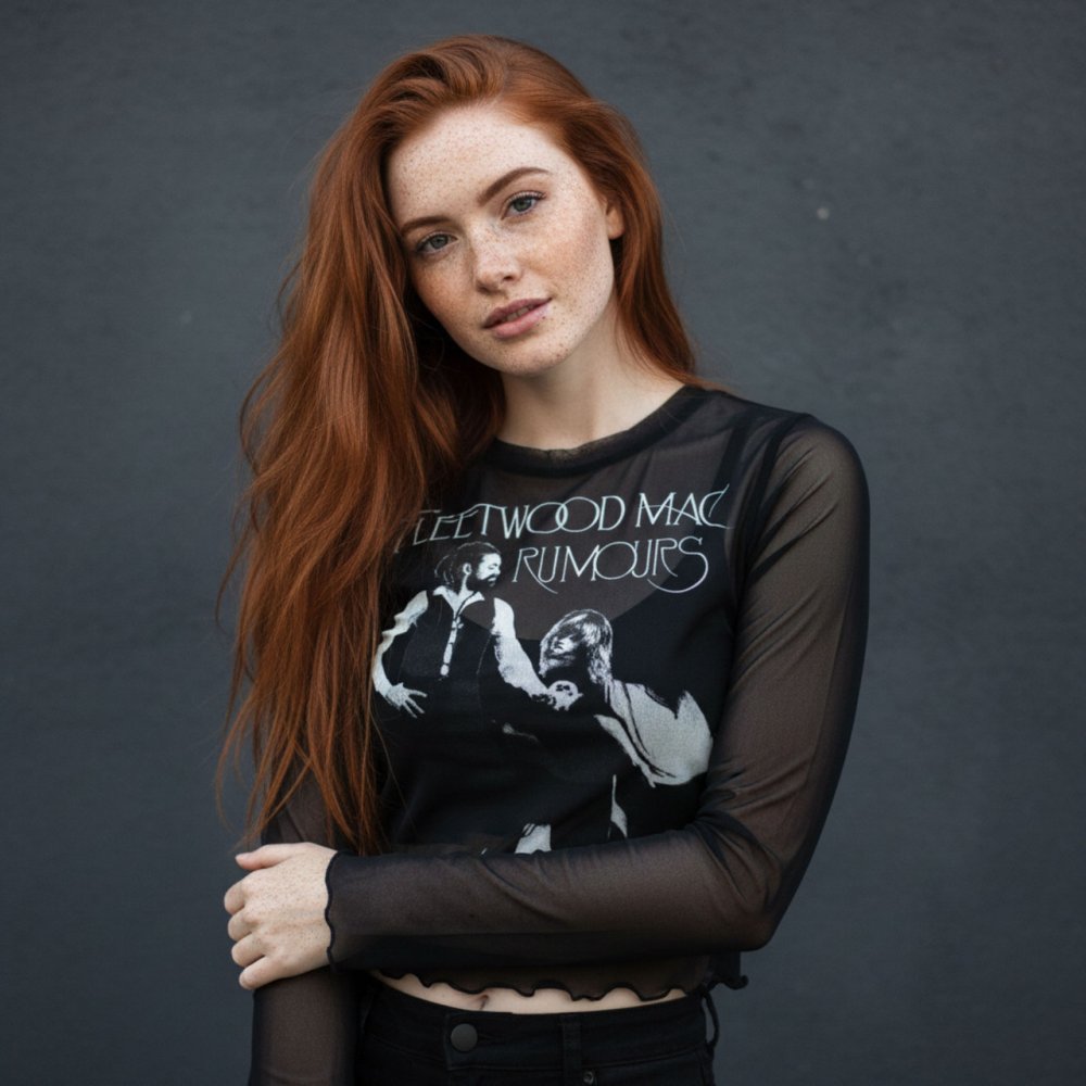 Fleetwood Mac - Rumours Crop top - Schwarz
